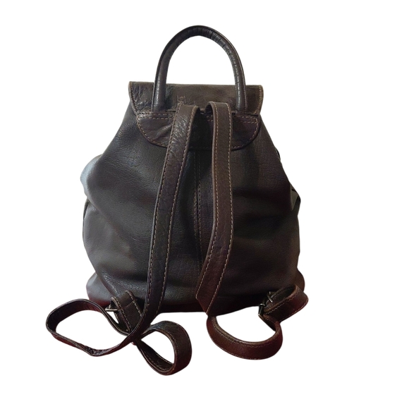 CACTUS Genuine Leather Backpack Brown main image 7